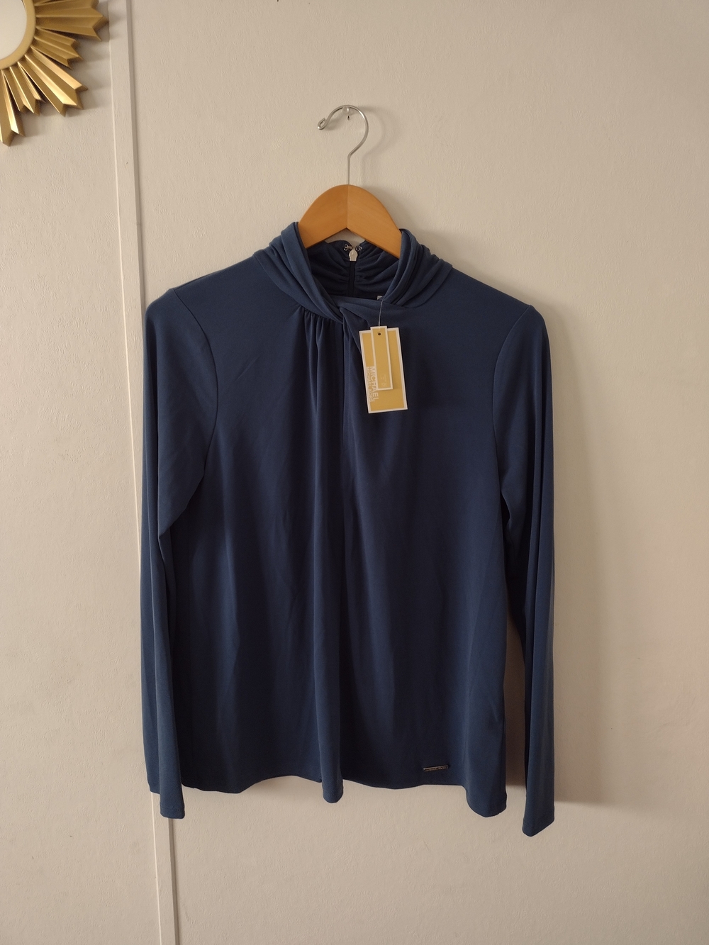 Michael Michael Kors Blue Long Sleeve Womens Top